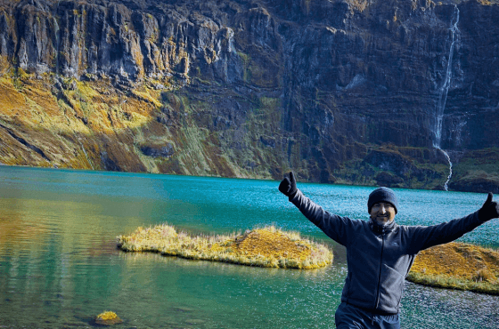 Volcán El Altar Laguna Azul